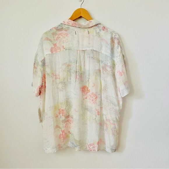 NWT Free People We The Free  Share Good Vibes Button Down, Sz Small - Picture 12 of 15